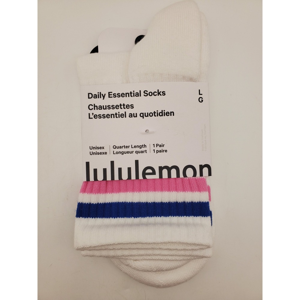 NWT - Size L - Lululemon Daily Essential Crew Socks